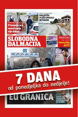 Slobodna Dalmacija od ponedjeljka do nedjelje bez ugovorne obveze! - naslovnica