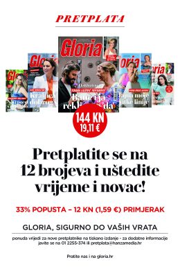 Gloria – pretplata 3 mjeseca po super cijeni - naslovnica